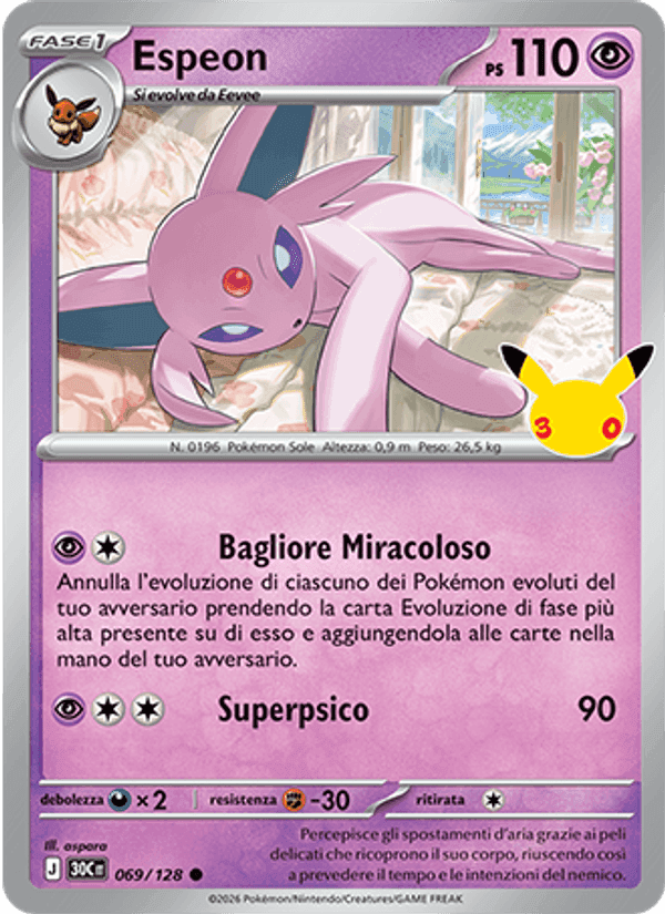 30° Anniversario の 069 番、Espeon