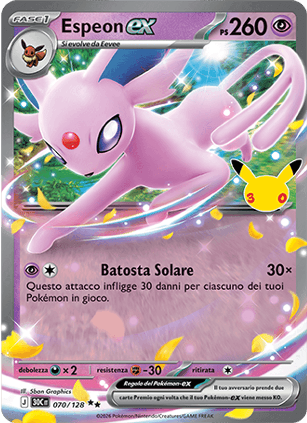 30° Anniversario の 070 番、Espeon-ex
