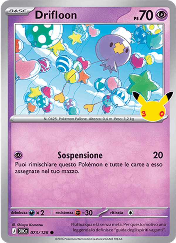 Drifloon, carta 073 di 30° Anniversario