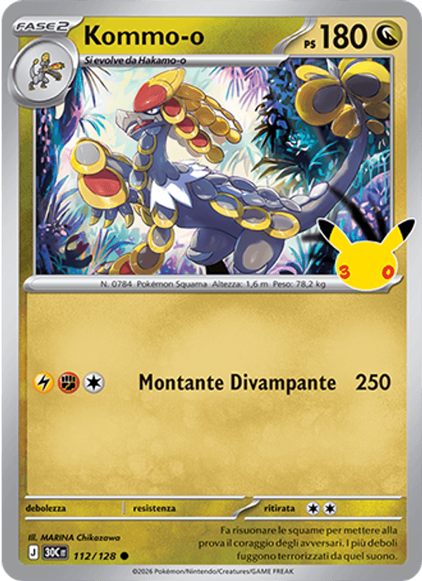 Kommo-o, carte 112 de 30° Anniversario