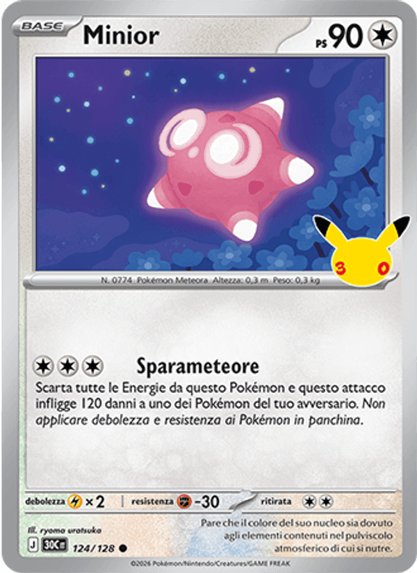 Minior, carta 124 di 30° Anniversario