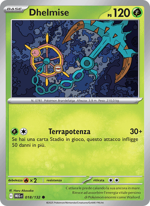 Dhelmise, carta 018 di Megaevoluzione