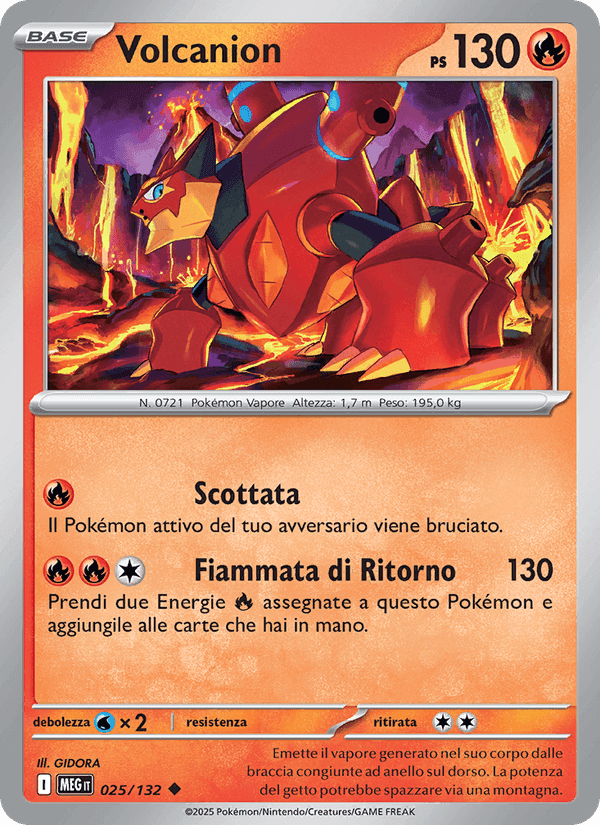Volcanion, carta 025 di Megaevoluzione