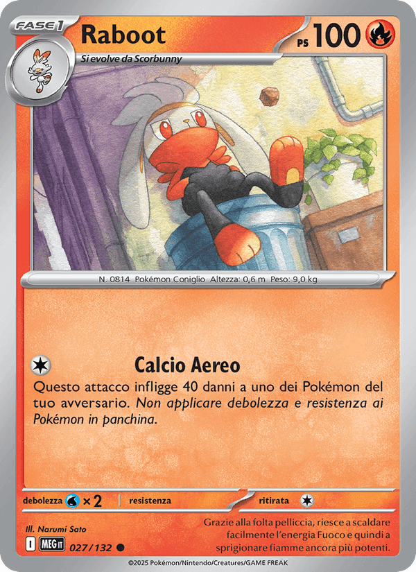 Raboot, carta 027 di Megaevoluzione