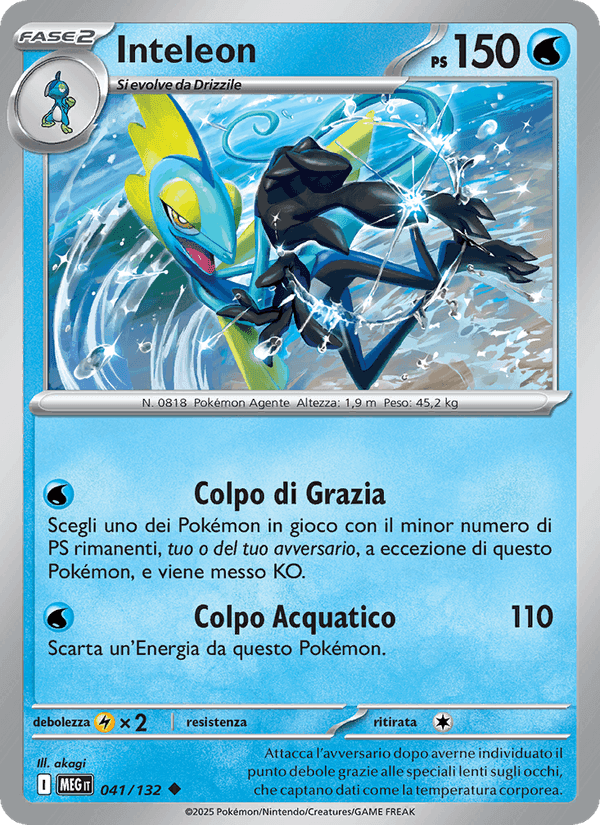 Inteleon, carta 041 di Megaevoluzione