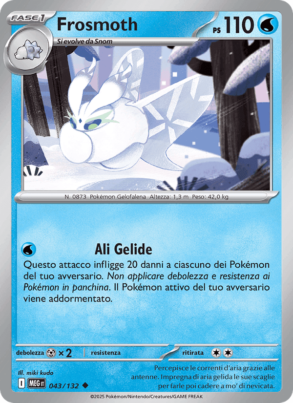 Frosmoth, carta 043 di Megaevoluzione