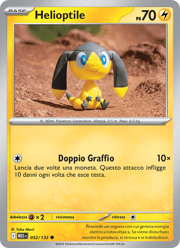 Helioptile, carta 052 di Megaevoluzione