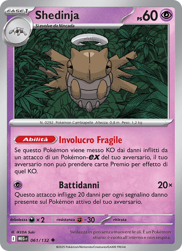 Shedinja, card 061 from Megaevoluzione