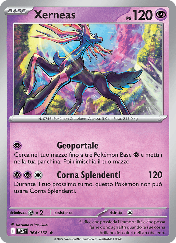 Xerneas, carta 064 di Megaevoluzione