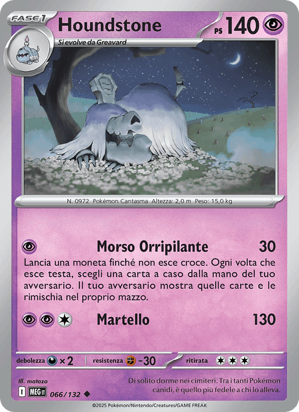 Houndstone, carta 066 de Megaevoluzione
