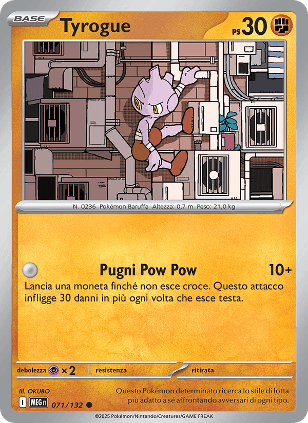 Tyrogue, carta 071 di Megaevoluzione