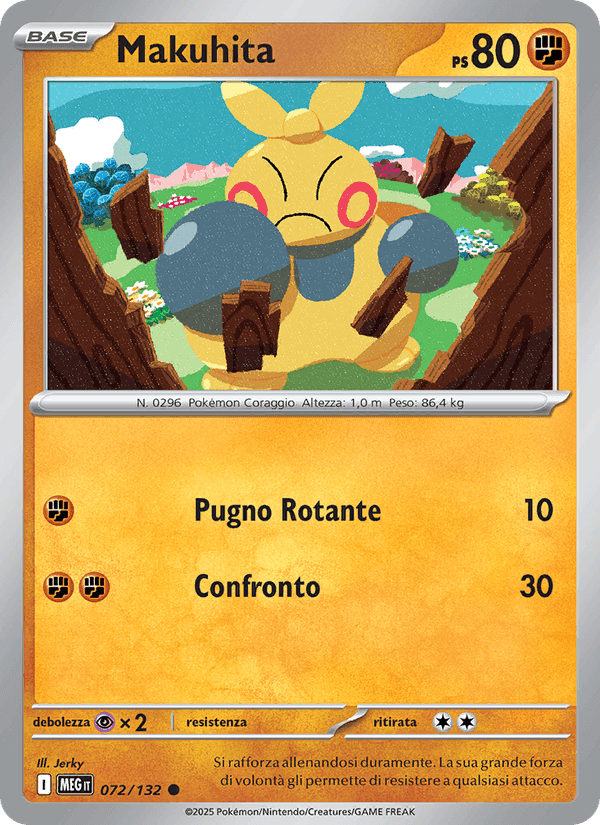 Makuhita, carta 072 di Megaevoluzione