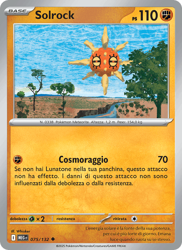 Solrock, carta 075 di Megaevoluzione