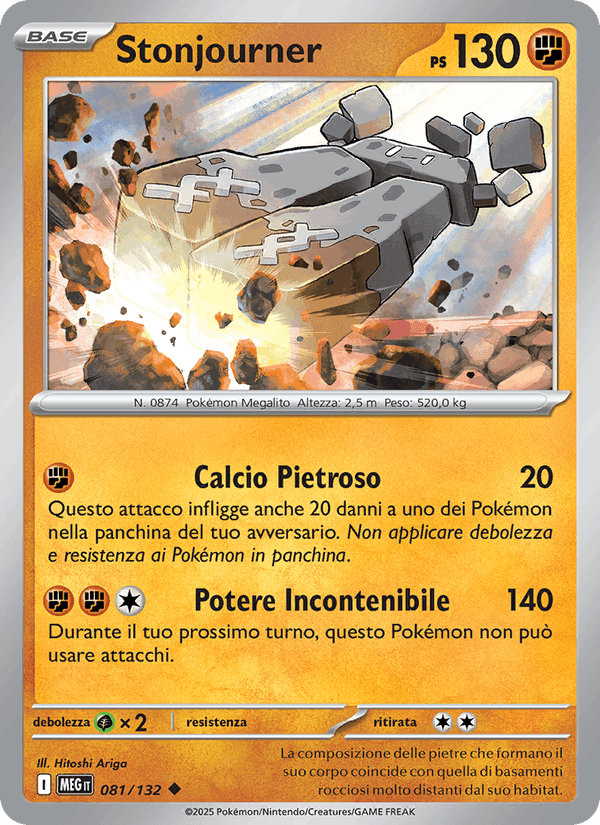 Stonjourner, carta 081 di Megaevoluzione