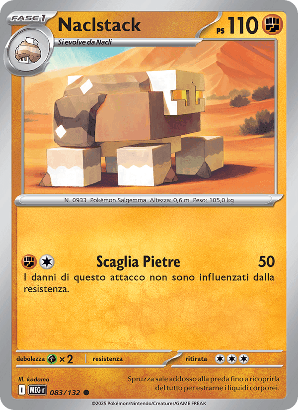 Naclstack, carta 083 di Megaevoluzione