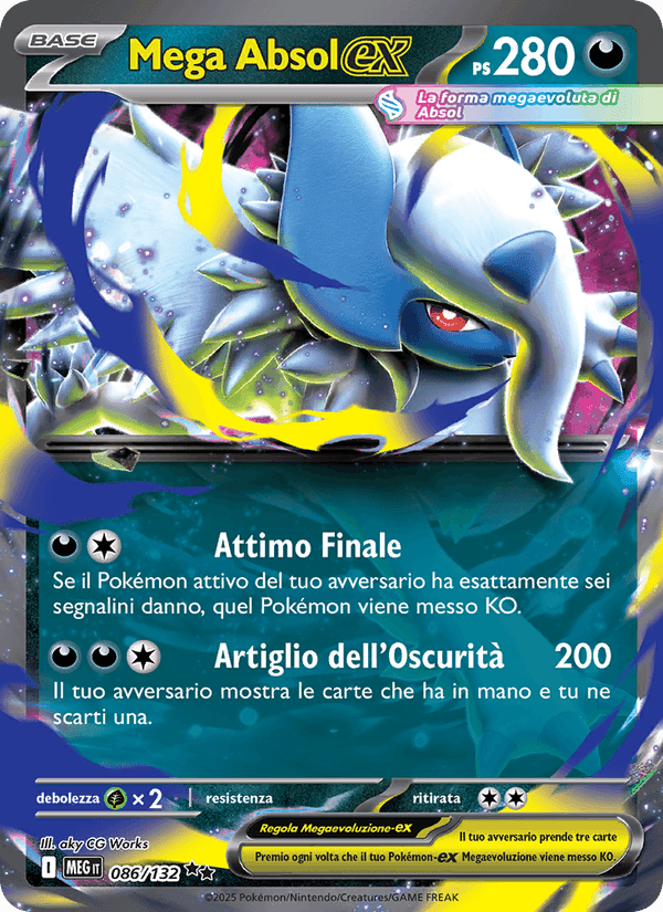 Mega Absol-ex, carta 086 de Megaevoluzione
