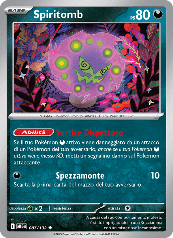 Spiritomb, card 087 from Megaevoluzione