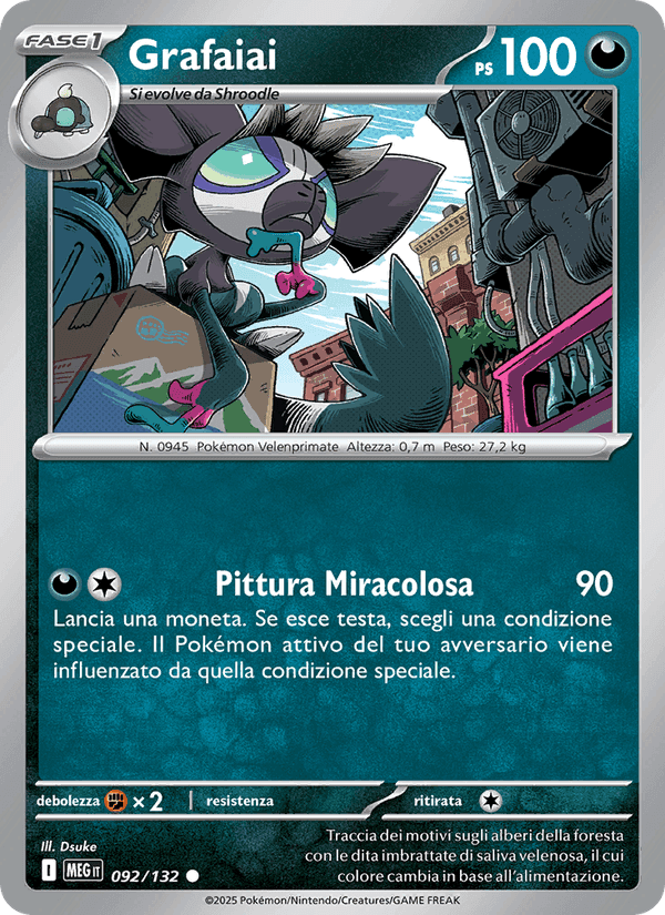 Grafaiai, carta 092 de Megaevoluzione