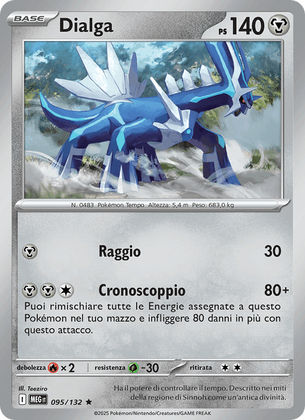 Dialga, carta 095 di Megaevoluzione
