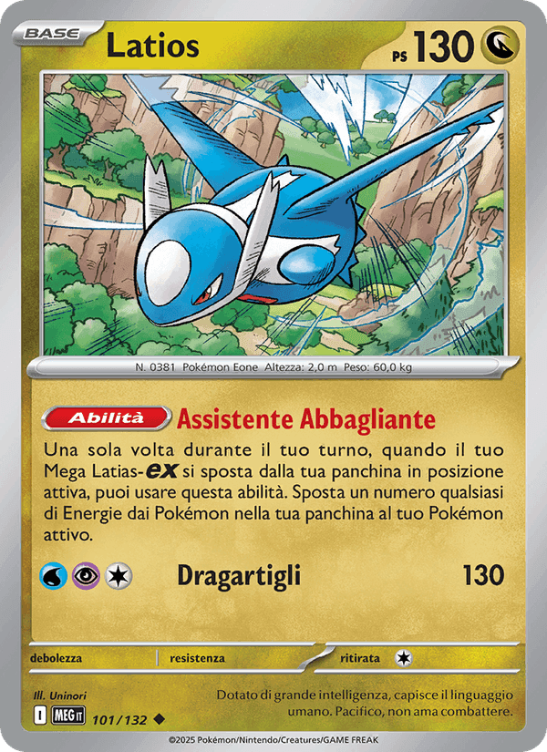 Latios, card 101 from Megaevoluzione