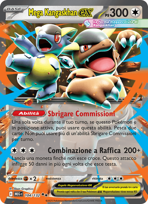 Mega Kangaskhan-ex, carta 104 di Megaevoluzione