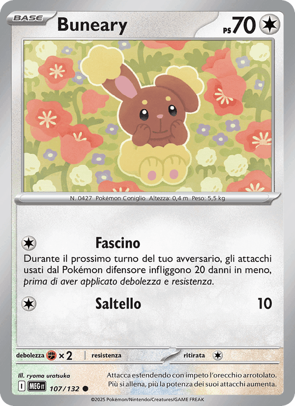 Buneary, card 107 from Megaevoluzione