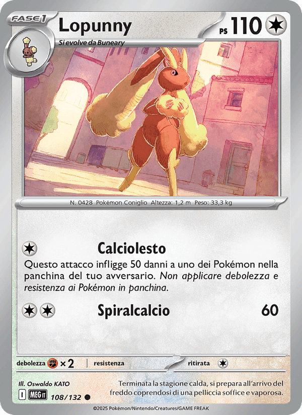 Lopunny, carta 108 di Megaevoluzione