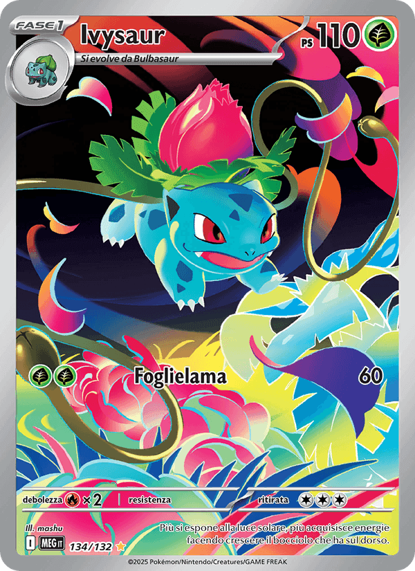 Ivysaur, carte 134 de Megaevoluzione