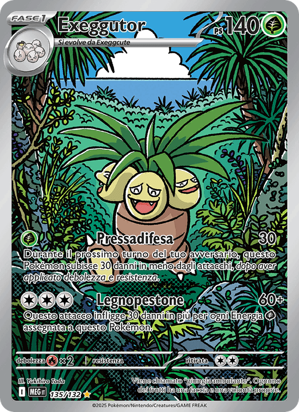 Exeggutor, carta 135 de Megaevoluzione