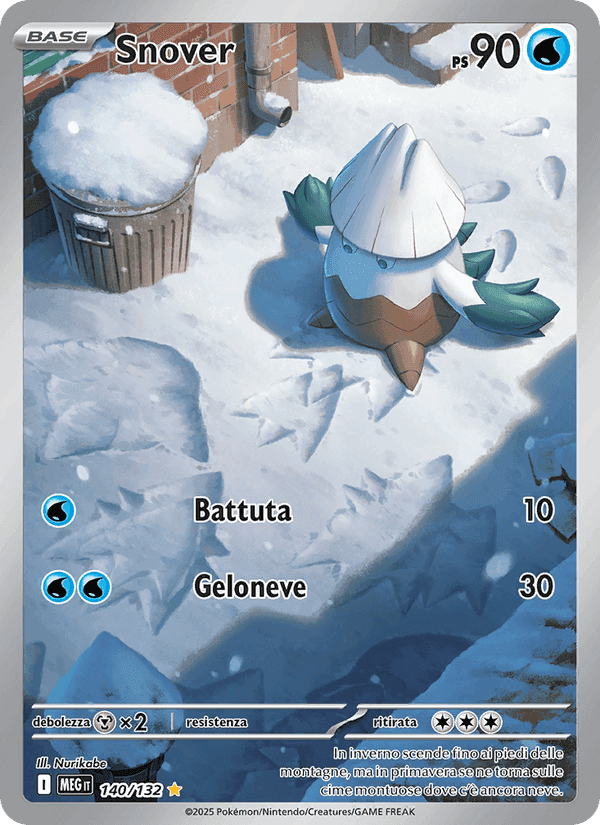 Snover, carte 140 de Megaevoluzione