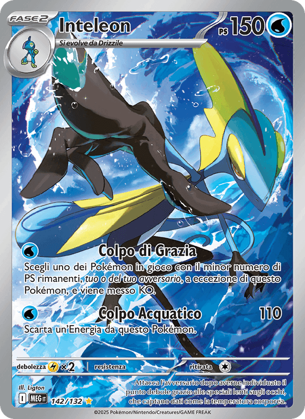 Inteleon, carta 142 de Megaevoluzione