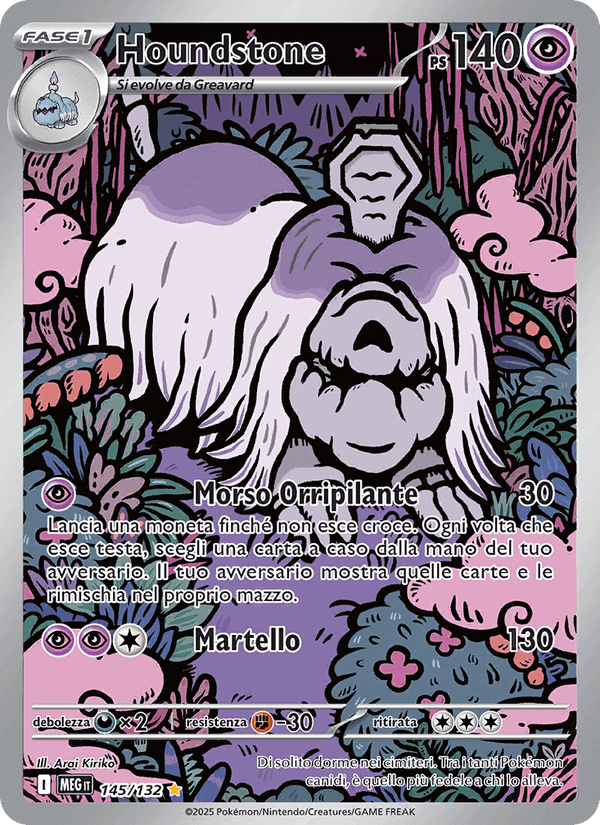 Houndstone, carta 145 di Megaevoluzione