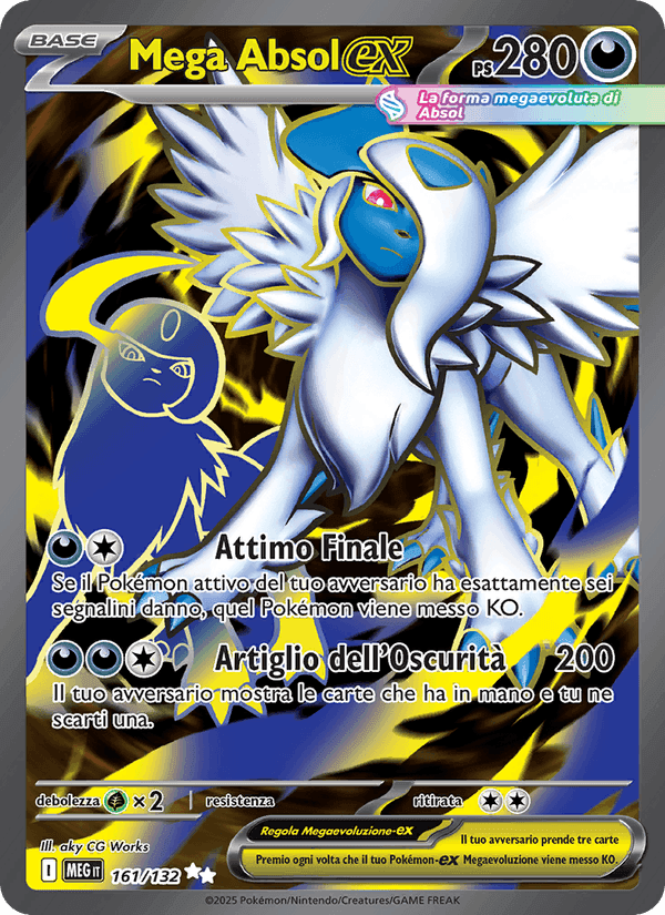 Mega Absol-ex, card 161 from Megaevoluzione