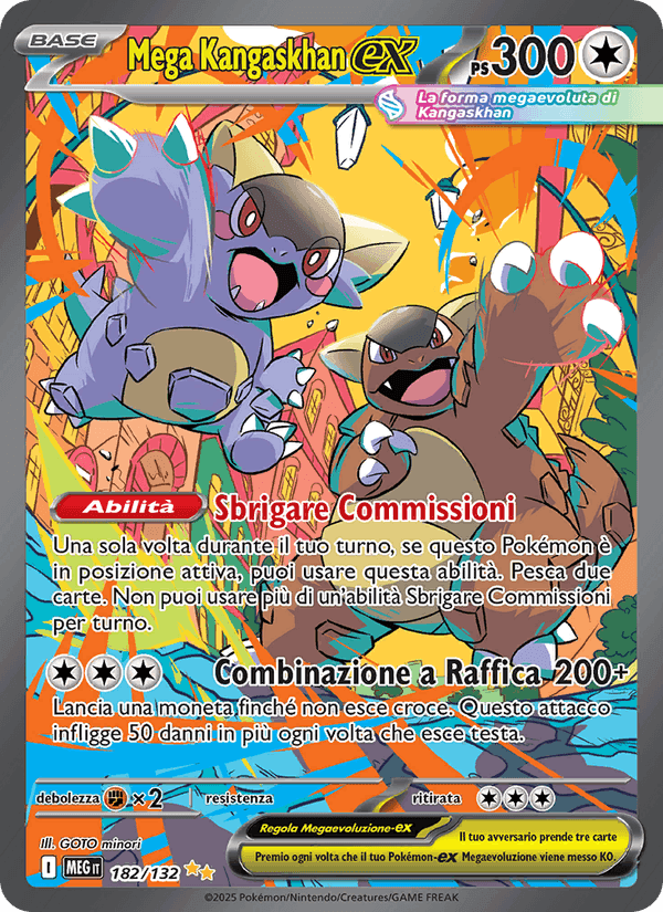 Mega Kangaskhan-ex, carta 182 de Megaevoluzione