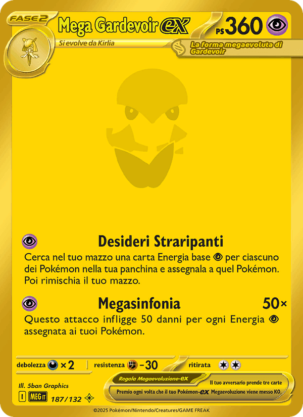 Mega Gardevoir-ex, carta 187 di Megaevoluzione