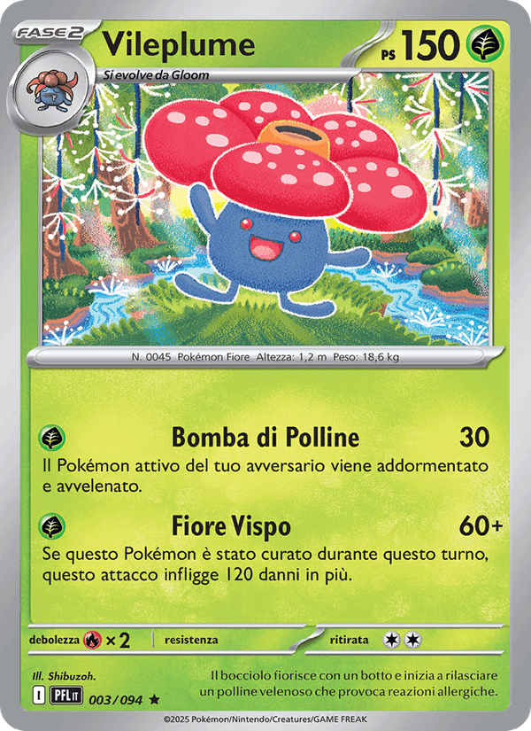 Vileplume, carta 003 di Fiamme Spettrali