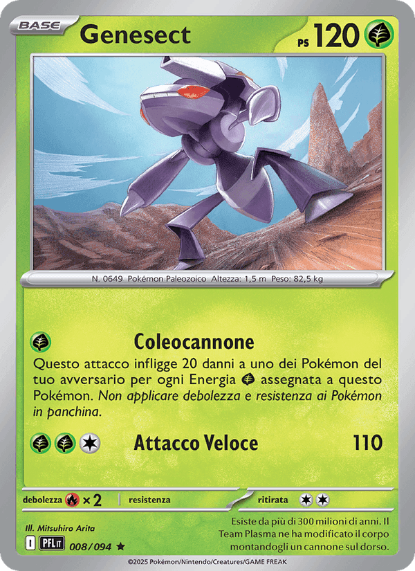 Genesect, carta 008 di Fiamme Spettrali