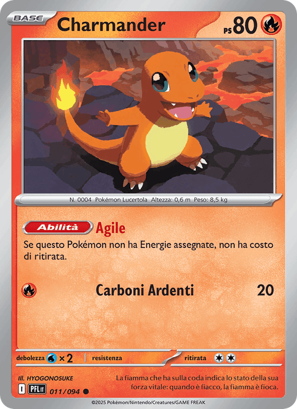 Charmander, carta 011 di Fiamme Spettrali