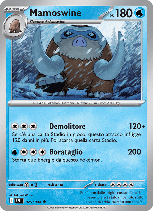 Mamoswine, carta 025 di Fiamme Spettrali