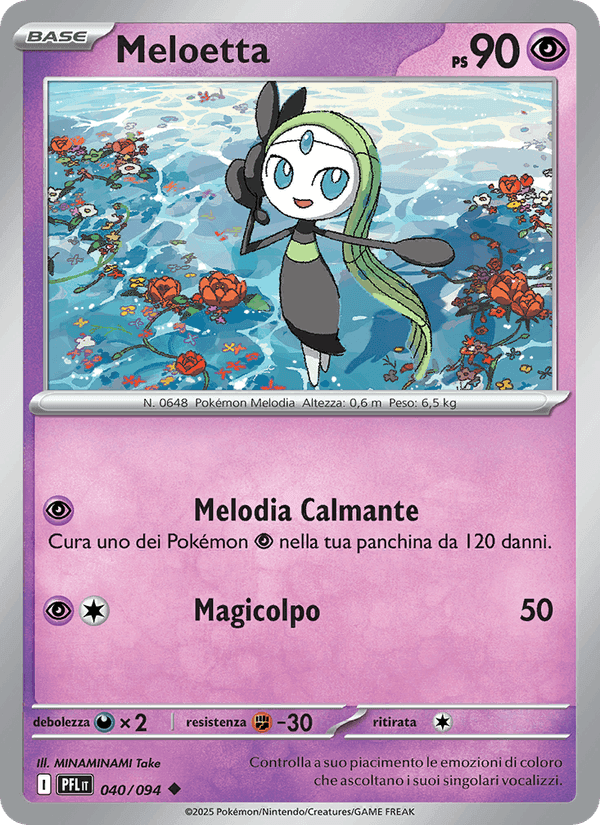 Meloetta, carta 040 di Fiamme Spettrali