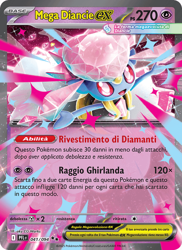 Mega Diancie-ex, carta 041 di Fiamme Spettrali