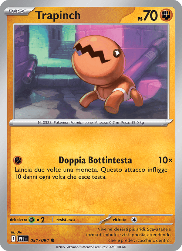 Trapinch, carta 051 di Fiamme Spettrali