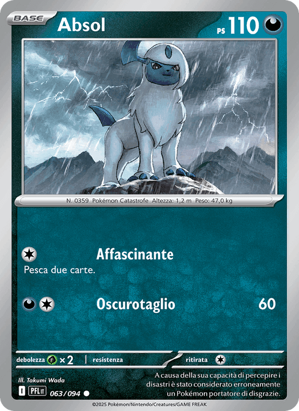 Absol, carta 063 de Fiamme Spettrali