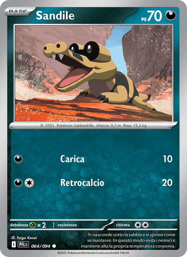 Sandile, carta 064 di Fiamme Spettrali