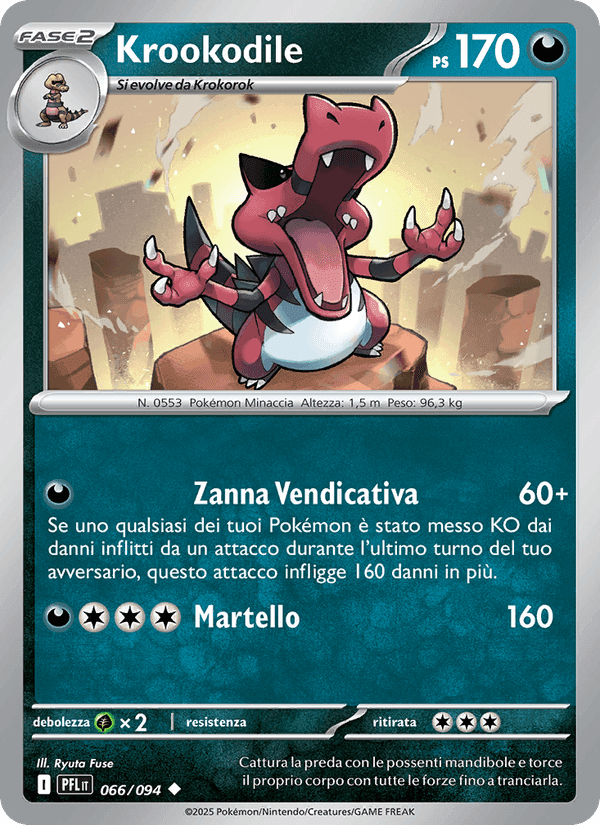 Krookodile, carta 066 di Fiamme Spettrali
