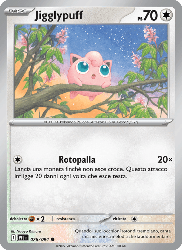 Jigglypuff, carta 076 di Fiamme Spettrali