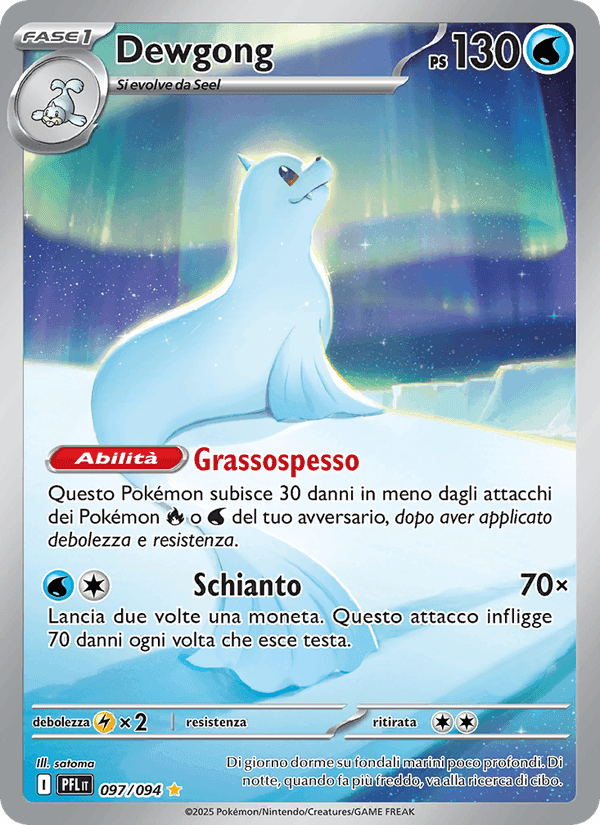 Dewgong, carta 097 di Fiamme Spettrali
