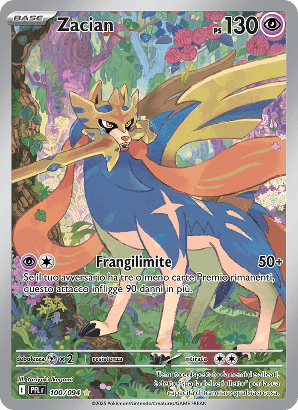 Zacian, card 100 from Fiamme Spettrali