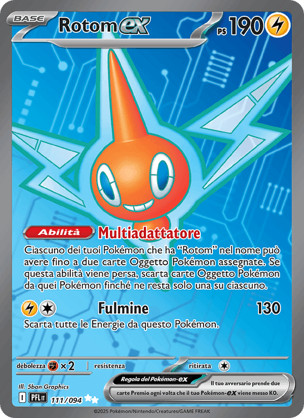 Rotom-ex, carta 111 de Fiamme Spettrali