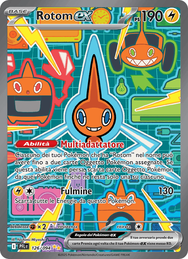 Rotom-ex, card 126 from Fiamme Spettrali